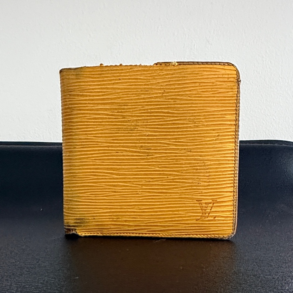 Louis Vuitton Yellow and Purple Epi Bifold Wallet